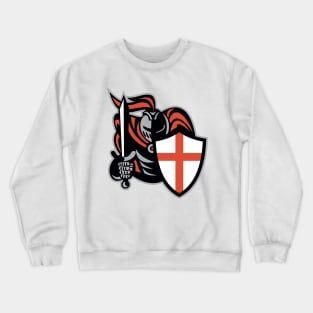 English Knight With Sword England Shield Retro Crewneck Sweatshirt